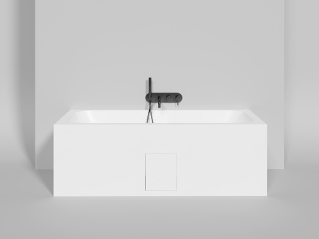 Ванна из литьевго мрамора Salini ORLANDA 103313MF 170х75 встраиваемая прямоугольная с ножками